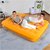 jilong吉龙双人气垫床 家用植绒透明 家用折叠床 露营充气床第2张高清大图