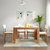 A家家具 现代简约小户型餐桌餐椅组合小户型玻璃台面餐桌餐椅组合(一桌四椅 默认)第4张高清大图