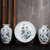 景德镇陶瓷器三件套小花瓶现代中式客厅电视柜插花工艺品装饰摆件(金秋风情)第5张高清大图
