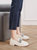 漆皮乐福鞋女黑色英伦风小皮鞋春季2022年新款单鞋软皮一脚蹬女鞋(39 米色/5651(跟高3cm))第7张高清大图