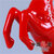 中国龙瓷 马摆件德化白瓷*陶瓷工艺礼品瓷艺术瓷器 礼品摆件 马到成功-大(中国红）ZGH0062-1第3张高清大图