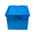 凯圣蓝 KSL-ZZX2 600*400*325mm 斜插式周转箱带盖 蓝色(蓝色)第3张高清大图