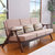 美天乐 实木沙发组合布艺可拆洗小户型三人位沙发现代简约北欧风格家具第4张高清大图
