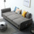 宾力弗 北欧布艺沙发床 多功能沙发 现代简约可折叠沙发 客厅小户型整装 三人简易沙发w7(图片色 三人位)第2张高清大图