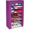 大容量7层防尘时尚卷帘三色可选鞋柜HBY07T(紫色)