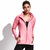 美国HOTSUIT春秋季女子防风保暖运动外套拉链修身开衫立领6696004(粉红色 XL)第3张高清大图