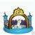 INTEX充气魔幻城堡 快乐公主城堡球池充气球池独角兽 玩具48669第5张高清大图