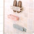 可折叠壁挂式家用粘贴鞋架E333简易鞋子浴室墙上拖鞋收纳架lq300(北欧蓝色 27.4*7*8.3cm)第4张高清大图