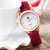 进口机芯女士手表时尚简约皮带石英女表2067L8WT11(红色 皮带)第5张高清大图