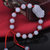 梦克拉Mkela 翡翠貔貅手链 瑞气貔貅 翡翠圆珠手串 红绳貔貅手链第4张高清大图