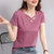 纯棉短袖t恤女夏季2022年新款宽松女装洋气高品质减龄带领polo衫(粉紫色 M)第2张高清大图