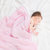 全棉时代婴儿浴巾6层95*95cm粉色1条/盒包边款 国美超市甄选第4张高清大图
