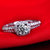 梦克拉Mkela 白18K金钻石戒指 皇室传奇 钻石戒指群镶结婚戒指钻石女戒1克拉效果第2张高清大图