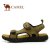 Camel骆驼男女鞋2013夏季新品清凉舒适休闲凉鞋82309613(卡其 42)第2张高清大图