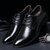斐朗纳新款尖头男士商务皮鞋男式单鞋男鞋K9901(棕色 41)第5张高清大图