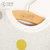 圣町顿女童宝宝长袖毛衣圆领白色t恤洋气套头针织毛织衫韩版套头SW9D80348(100cm 米白色)第3张高清大图