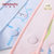 小米米minimoto婴儿棉三角巾围嘴口水巾多功能巾两条装(粉红色 小猫咪系列)第3张高清大图
