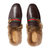 Gucci棕色皮革男士拖鞋 469950-D3VU0-21666棕色 时尚百搭第5张高清大图