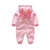 【99元3件】男女宝宝卫衣棉哈衣新生儿兔子造型爬服 Q628(90 粉色)第5张高清大图