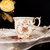 咖啡杯欧式茶具套装 英式下午茶骨瓷套装 陶瓷咖啡具套装雕刻玫瑰礼盒包装(默认)第5张高清大图