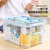 禧天龙透明双层药箱家用急救箱药品收纳盒X-6173蓝 双层设计  药品分类收纳第3张高清大图
