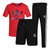 阿迪达斯春夏季新款运动套装男女三件套Adidas短袖t恤短裤长裤-网(白黑)第4张高清大图