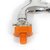 雨花泽（Yuhuaze） MLJ-3018 洗衣机进水管接头 通用型全钢头卡扣水龙头接头橙色第2张高清大图
