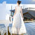 2018夏季新款女装无袖蕾丝裙子连衣裙长裙波西米亚海边度假沙滩裙(白色XZ17C78)(L)第5张高清大图