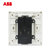 ABB开关插座面板 永致系列 白色86型大间距10A五孔插座二位二三极插座 AH205第2张高清大图