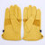 AUCHI牛皮短款工作手套全指户外运功防护手套 摩托赛车手套(XL)第2张高清大图