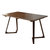 餐桌实木餐桌椅组合现代简约长方形饭桌北欧日式小户型餐厅家具橡胶木桌子(单桌1.2米胡桃色)第5张高清大图