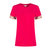 Burberry女士短袖圆领弹力T恤格子棉质混纺袖口女上衣 3975968XS红 时尚百搭第2张高清大图