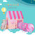 儿童游戏屋公主折叠城堡房子宝宝海洋球池玩具室内小帐篷通道tp2316(粉色甜品屋+粉色通道)第2张高清大图