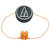 铁三角(audio-technica) ATH-CLR100 耳塞式耳机 创意绕线器 色彩时尚 音乐耳机 橙色第3张高清大图