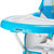 shinema/神马 婴儿餐椅 宝宝吃饭餐桌 轻便易折叠 双餐盘可拆卸易清洗儿童餐椅CH3(天空蓝)第3张高清大图