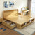 美天乐  北欧实木床1.5m1.8米主卧单人双人床现代简约储物床原木卧室家具(1.5*2米 床)第3张高清大图