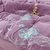 善纯高密加厚婴儿绒中国风刺绣四件套 紫色1.5-1.8米床单款 高密加厚 舒适保暖第7张高清大图