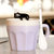 豪峰 创意马克杯陶瓷杯子咖啡杯牛奶杯早餐杯卡通可爱水杯带勺(黑猫淡紫款满天星带勺)第4张高清大图