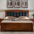 禧乐菲 软包新中式实木床1.8米双人床1.5m高箱储物橡木大床全实木床(颜色备注 1500x2000mm)第3张高清大图