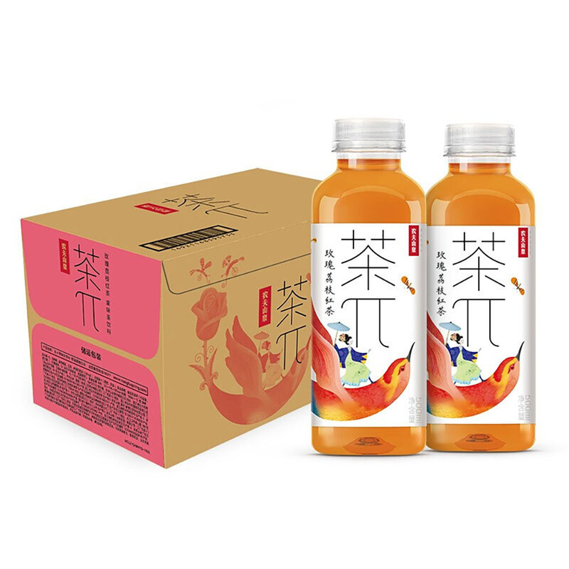 农夫山泉茶π茶派玫瑰荔枝红茶500ml15瓶整箱