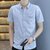 夏季男装短袖休闲商务男士衬衫1000-244(灰色 L)第3张高清大图