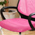 匠林家私椅子弓形降办公椅电脑椅家用(粉色 黑框)第4张高清大图