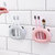 卫生间吸壁式牙刷架放牙刷壁挂浴室置物架创意牙具座牙刷筒lq300第5张高清大图