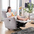 左右科技布单人位小户型沙发现代北欧布艺懒人躺功能单椅DZY5056(手动版单椅 ZY0234016宝石蓝 单人位)第2张高清大图