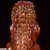 木雕王府狮摆件一对狮子摆件镇宅家居摆设木狮子红木工艺品(黑檀木24*13*30（cm）左边 默认版本)第9张高清大图