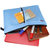 天色文件袋拉链a5文件包 学生彩色试卷袋帆布票据袋 A4文具收纳袋(A5荧光绿)第3张高清大图