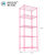 美之高 置物架五层厨房客厅收纳架金属多层家用落地储物架整理架子(粉红色)第4张高清大图