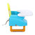 好孩子儿童餐椅塑料ZG20-W-L233BG 便携式多功能可调节增高宝宝餐椅第3张高清大图