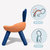 ALCOCO萌兔儿童座椅叫叫椅橙色发声软垫QY-318 萌趣造型亦座亦享趣味发声第2张高清大图