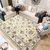 佳佳客厅地毯卧室满铺床边毯房间茶几垫欧式美式沙发大地毯可定制地垫(多曼花神-驼色 1.6*2.3米)第2张高清大图